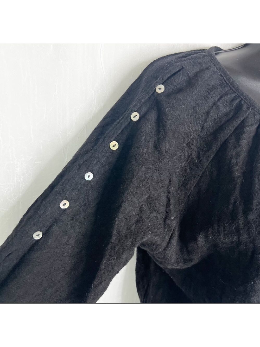 🦩 LUCKY BRAND Button Sleeve Peplum Top / 100% Cotton (🦩2 for $25) - Picture 11 of 15